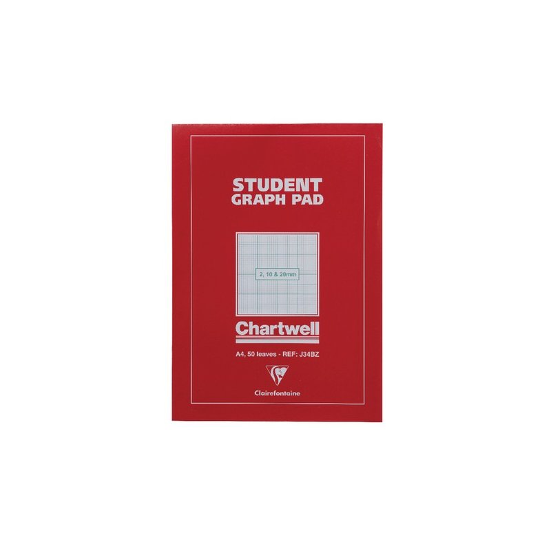 Chartwell 2/10/20mm Graph Pad A4 50 Leaf J34B