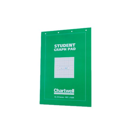 Student Graph Pad A3 30sh 1/10 - 1/2 & 1" 70g