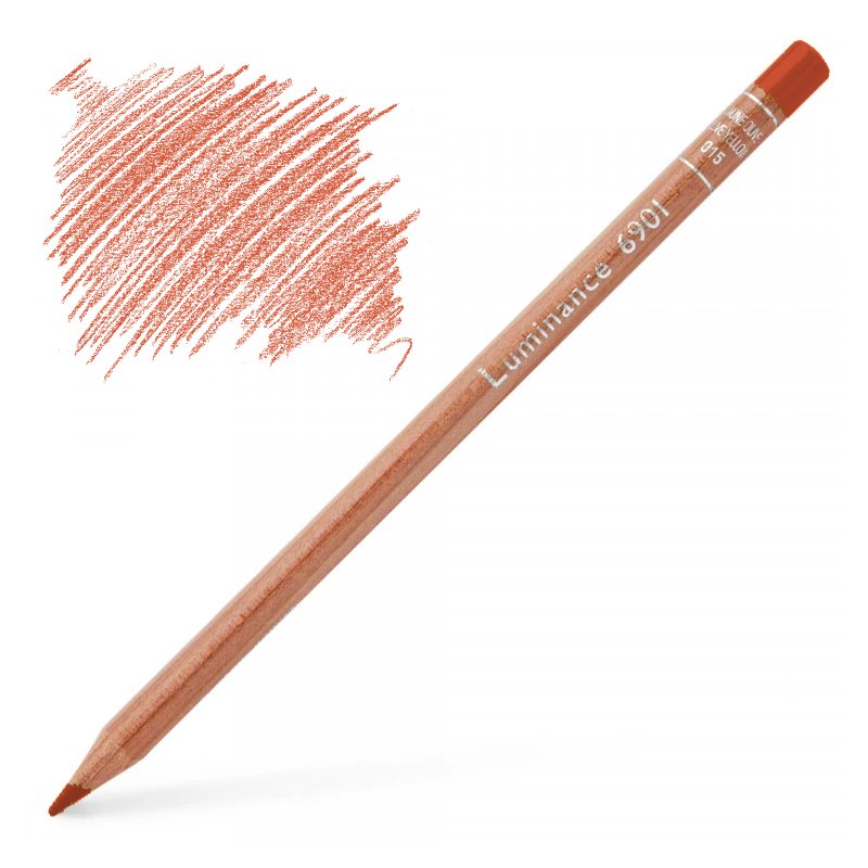 Caran d'Ache Luminance 6901 Colour Pencil - Dark Cadmium Orange Caran d'Ache Luminance 6901 Colour Pencil - Dark Cadmium Orange