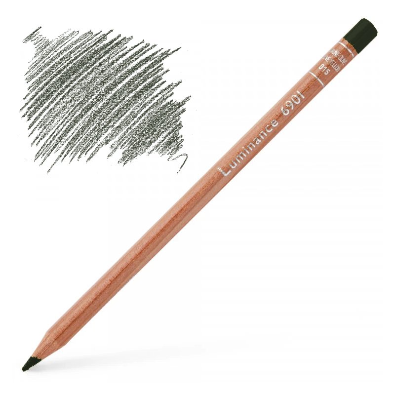 Caran d'Ache Luminance 6901 Colour Pencil - Dark Sap Green