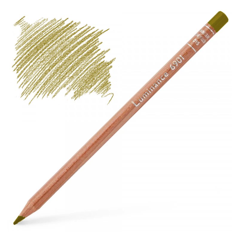 Caran d'Ache Luminance 6901 Colour Pencil - Green Ochre
