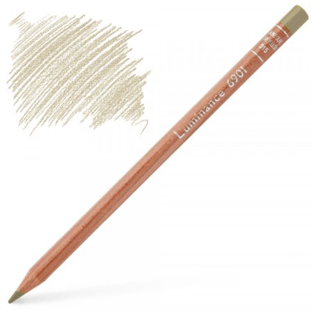 Caran d'Ache Luminance 6901 Colour Pencil - Raw Umber 10%