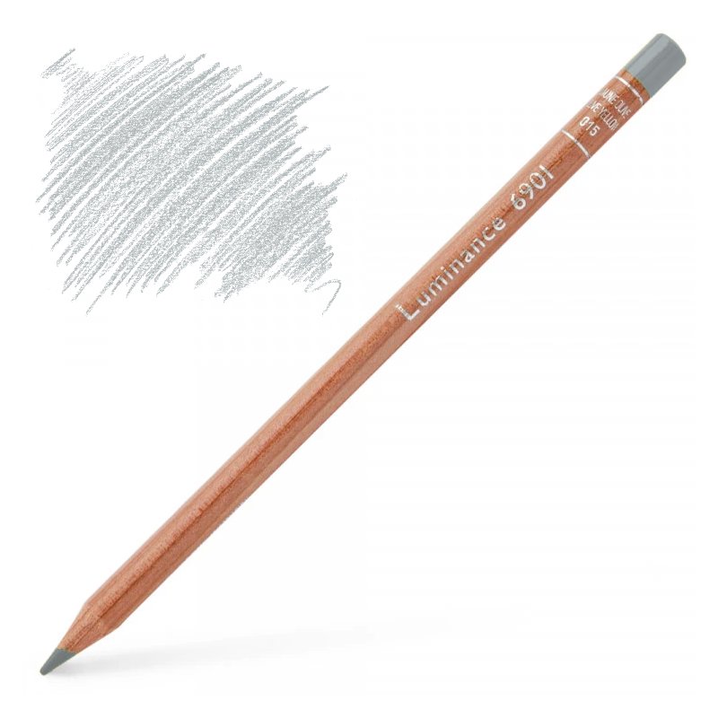 Caran d'Ache Luminance 6901 Colour Pencil - Silver Grey