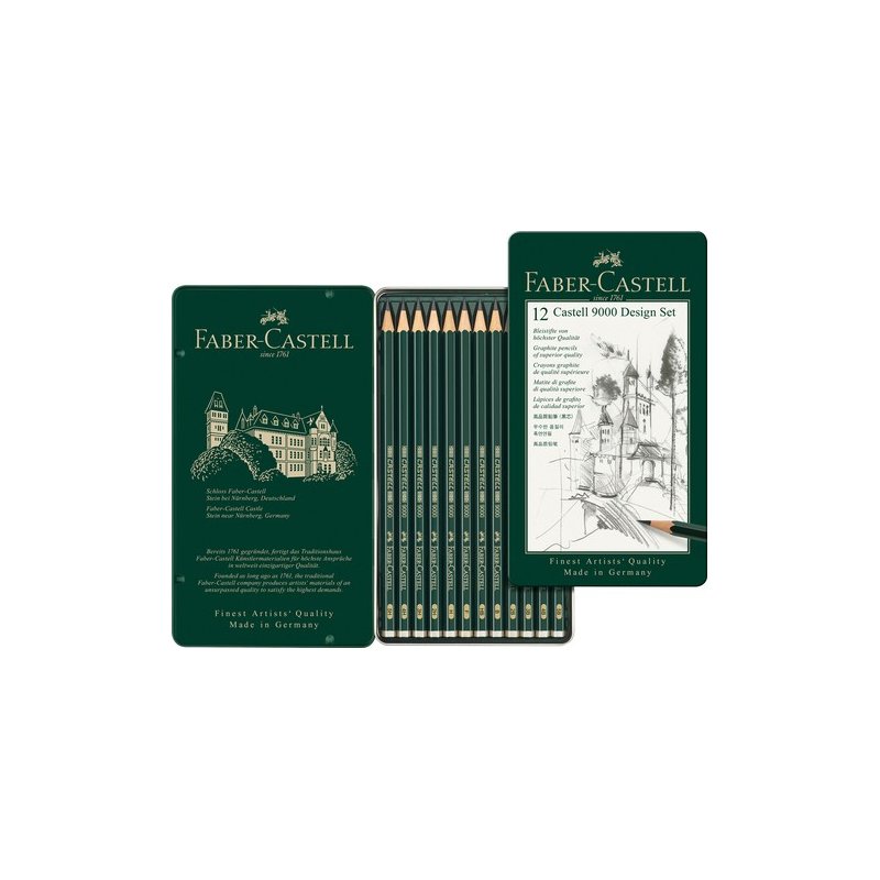 Faber Castell 9000 Design 12 Set