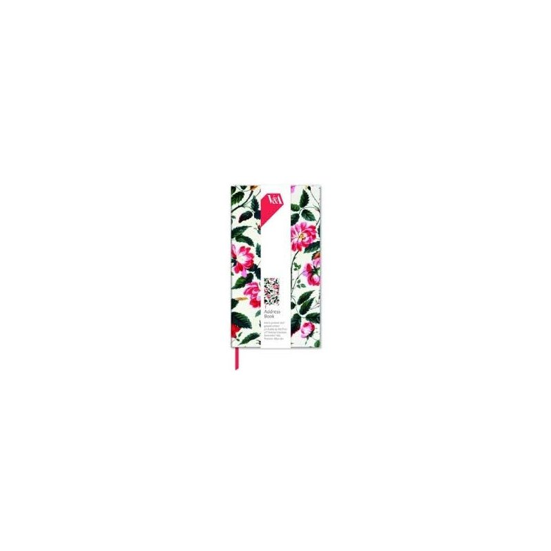 Floral Prints V&A Slim Address Book