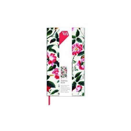 Floral Prints V&A Slim Address Book