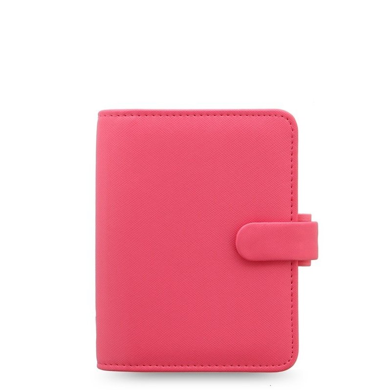 Filofax Saffiano Pocket Organiser - Peony Filofax Saffiano Pocket Organiser - Peony