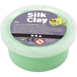 Silk Clay 40g Pots Single Colour Green