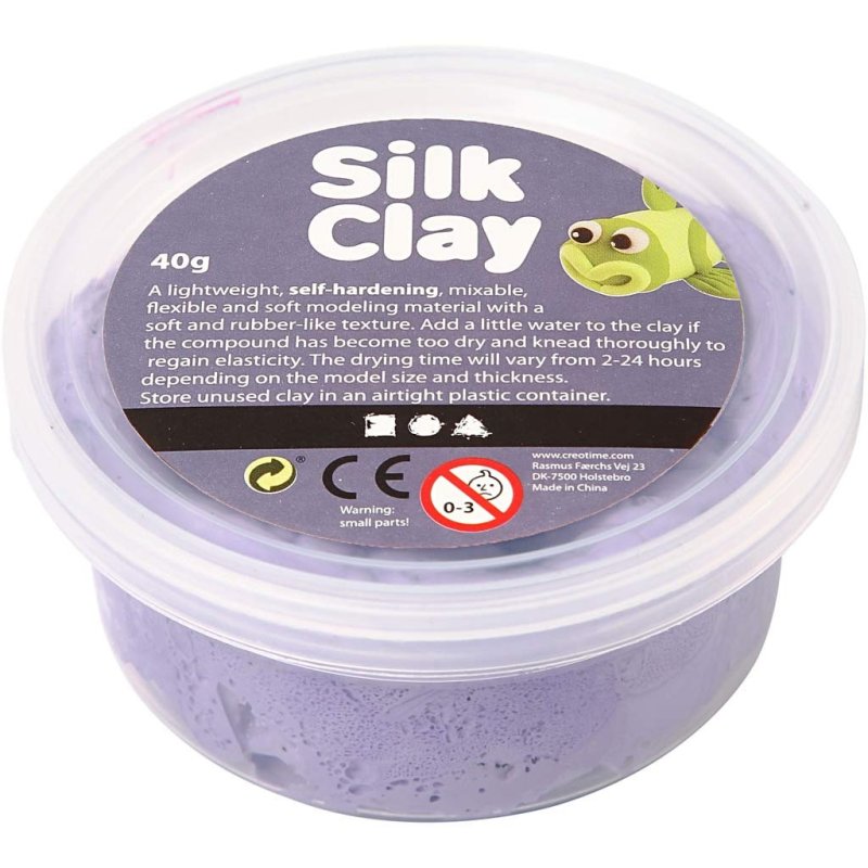 Silk Clay 40g Pots Single Colour Purple Silk Clay 40g Pots Single Colour Purple