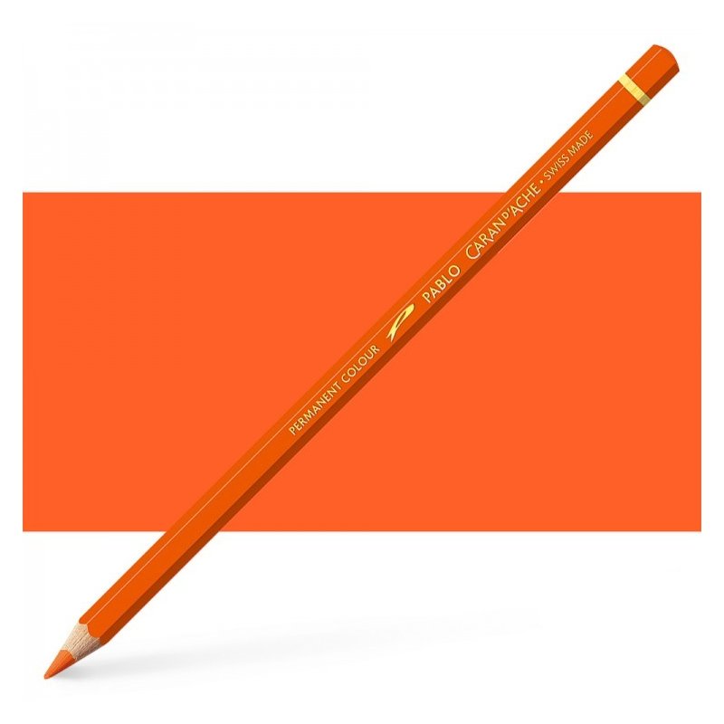 Caran d'Ache Pablo Reddish Orange Pencil