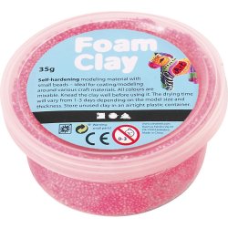 Foam Clay 35g Pots Single Colours Neon Pink