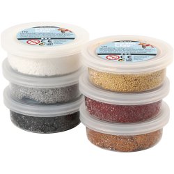 Foam Clay®, Metallic, Assorted Colours, 14 G, 6 Tub