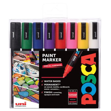 uni Posca PC-5M Starter Set Pack of 8