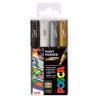 uni Posca PC-1M Mono Tones Extra Fine Tip 4 Pen Collection