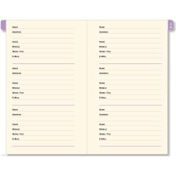 Fuchsia Blooms Address Book