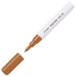 Pilot Pintor Extra Fine Tip Marker Pen - Brown