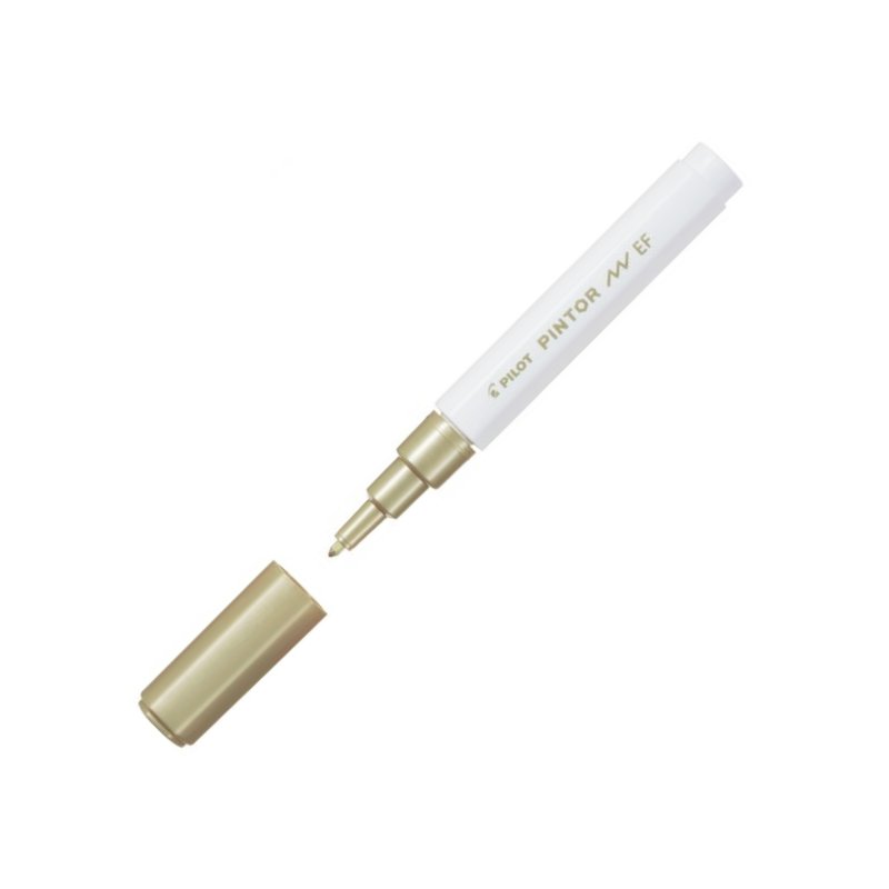 Pilot Pintor Extra Fine Tip Marker Pen - Gold