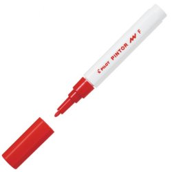 Pilot Pintor Marker Bullet Tip Fine Line - Red