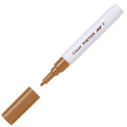 Pilot Pintor Marker Bullet Tip Fine Line - Brown