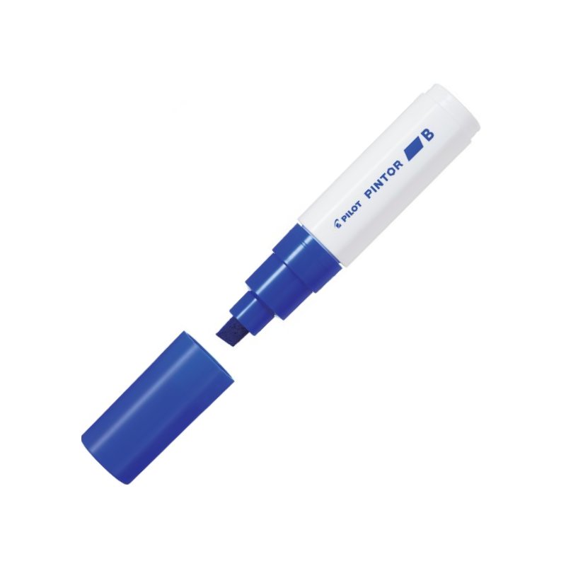 Pilot Pintor Marker Chisel Tip Broad Line - Blue