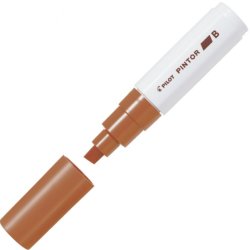 Pilot Pintor Marker Chisel Tip Broad Line - Brown