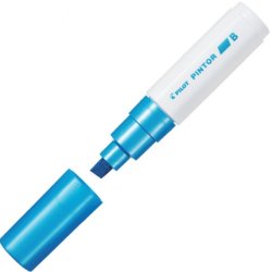 Pilot Pintor Marker Chisel Tip Broad Line - Metallic Blue