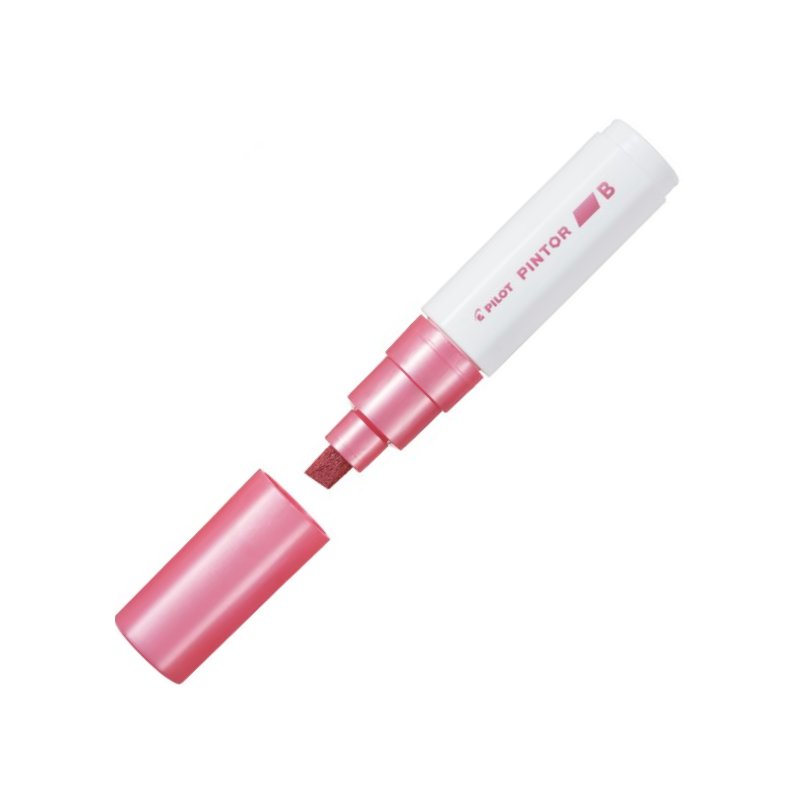 Pilot Pintor Marker Chisel Tip Broad Line - Metallic Pink