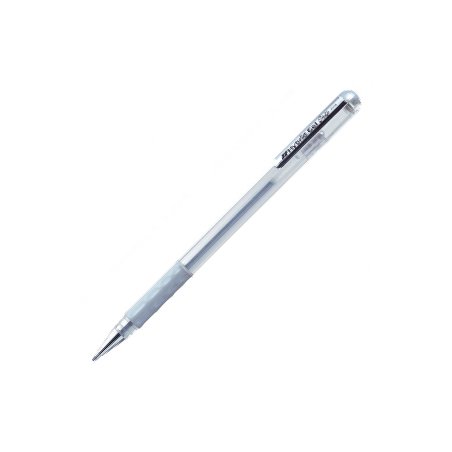 Pentel K118 0.8mm Hybrid Gel Grip Pen - Silver