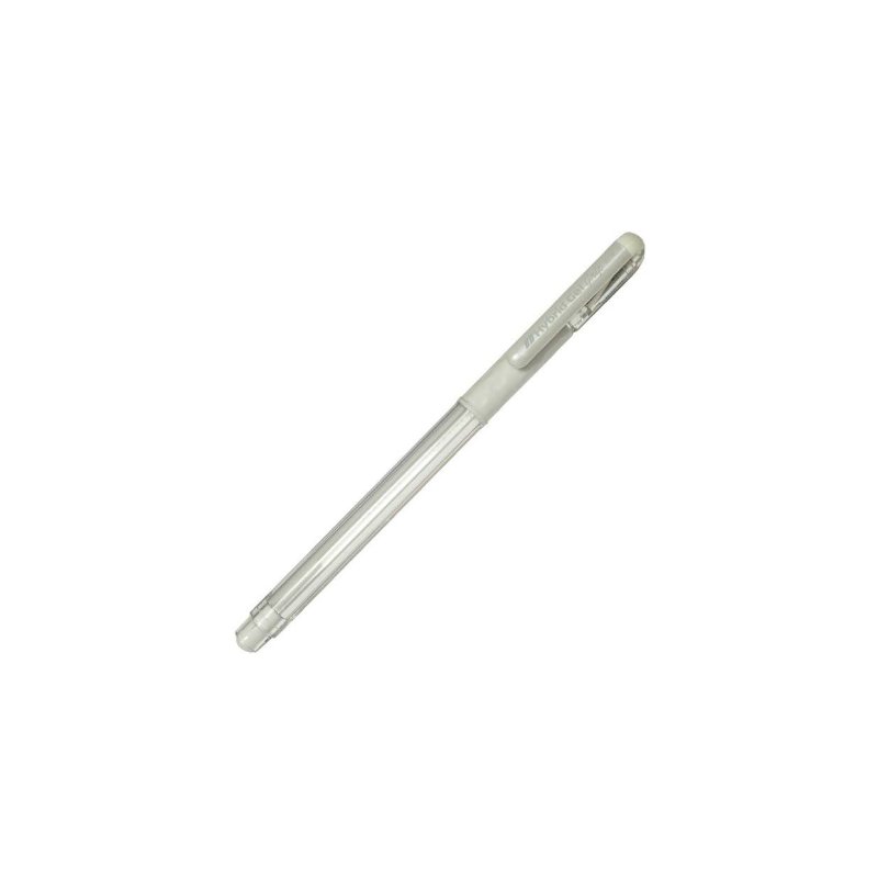 Pentel K118 0.8mm Hybrid Gel Grip Pen - White