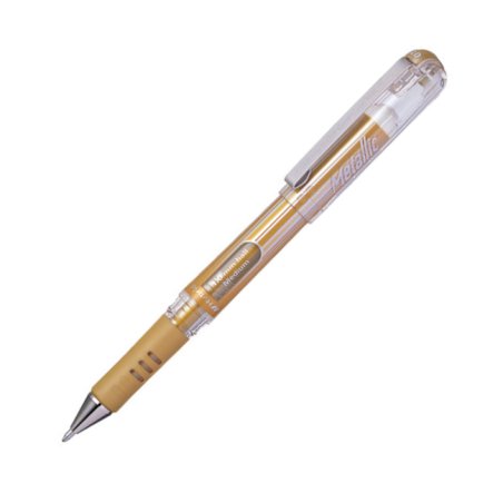 Pentel 1.0mm Hybrid Gel Grip DX Broad Metallic Pen - Gold