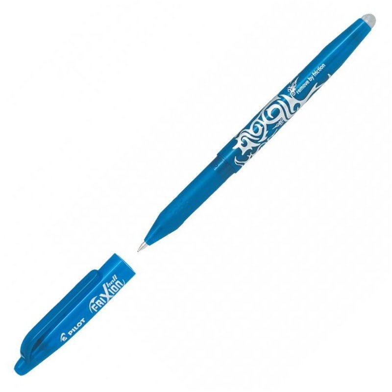 Pilot FriXion Ball Gel Ink Rollerball Pen Medium Tip - Light Blue