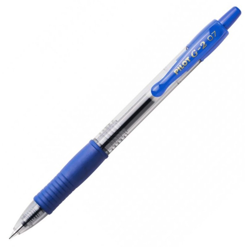 Pilot G-2 - Rollerball Gel Ink 0.7mm Retractable Pen - Blue