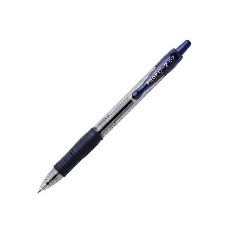 Pilot G-2 - Rollerball Gel Ink 0.7mm Retractable Pen - Blue/Black