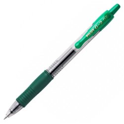 Pilot G-2 - Rollerball Gel Ink 0.7mm Retractable Pen - Green