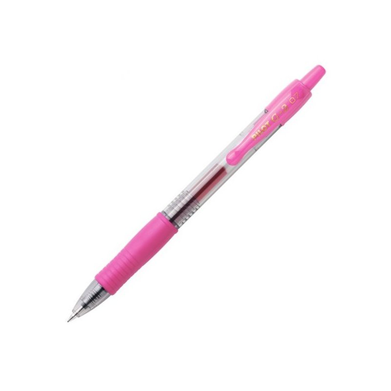 Pilot G-2 - Rollerball Gel Ink 0.7mm Retractable Pen - Pink