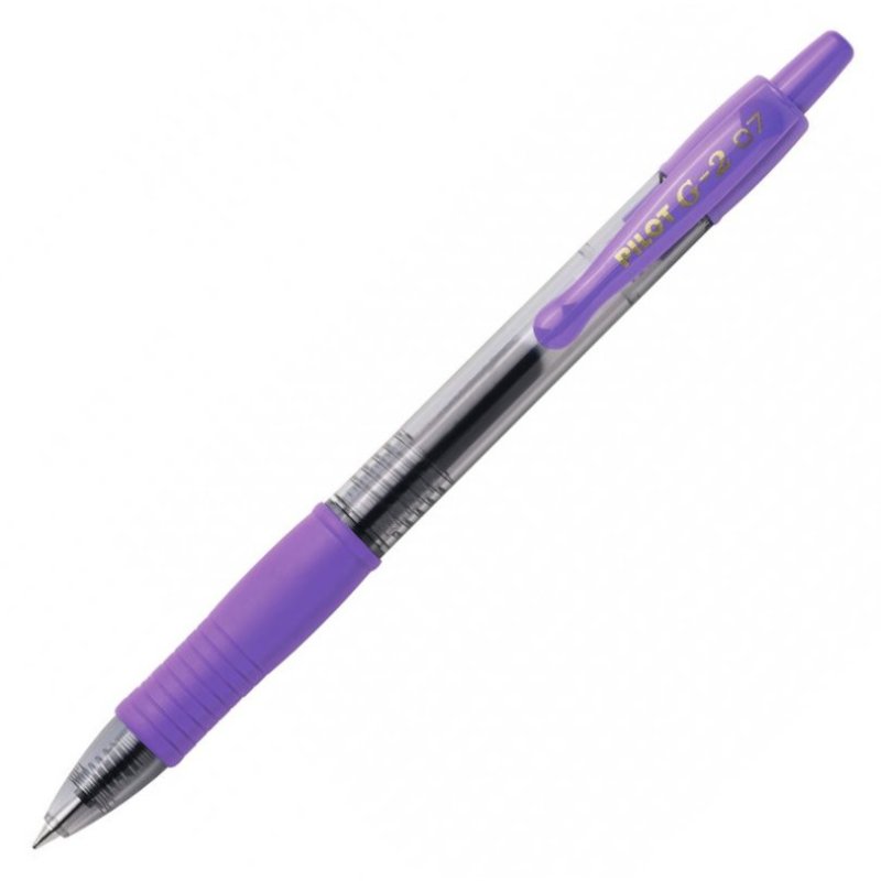 Pilot G-2 - Rollerball Gel Ink 0.7mm Retractable Pen - Violet
