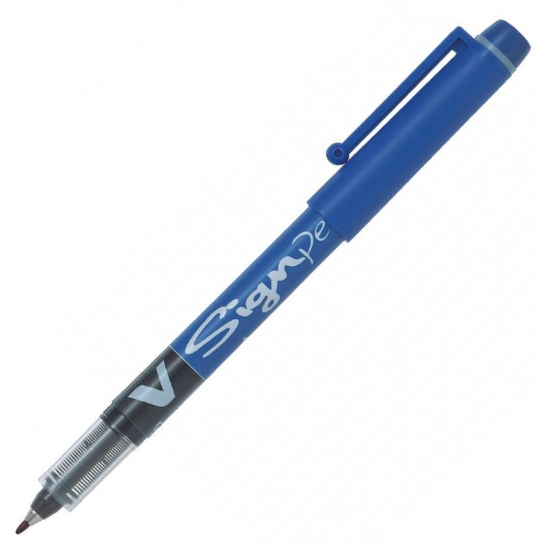 Pilot V Sign Pen Fineliner 0.6mm Pen - Blue Pilot V Sign Pen Fineliner 0.6mm Pen - Blue