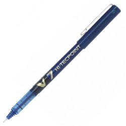 Pilot Hi-Tecpoint V7 Liquid Ink Rollerball Medium Tip Pen - Blue