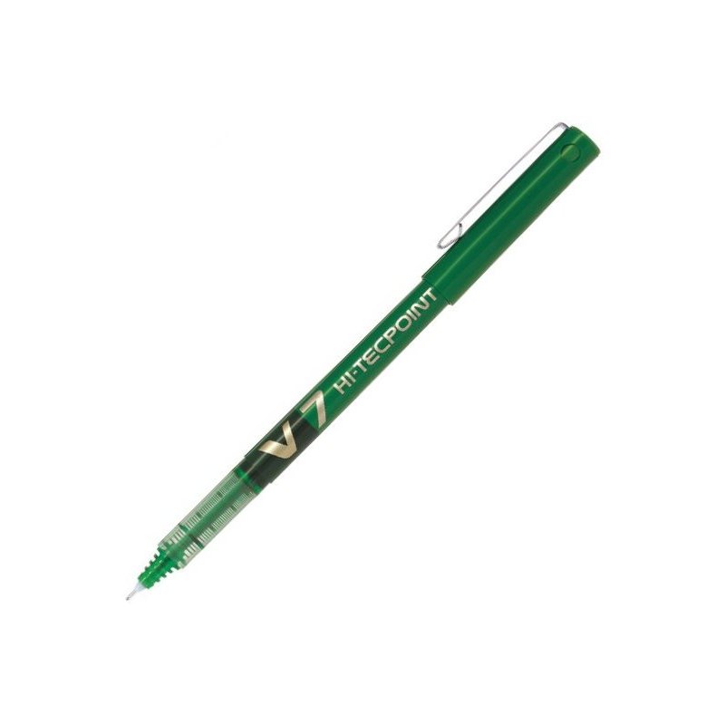 Pilot Hi-Tecpoint V7 Liquid Ink Rollerball Medium Tip Pen - Green Pilot Hi-Tecpoint V7 Liquid Ink Rollerball Medium Tip Pen - Green