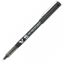 Pilot Hi-Tecpoint V5 Liquid Ink Rollerball Fine Tip Pen - Black