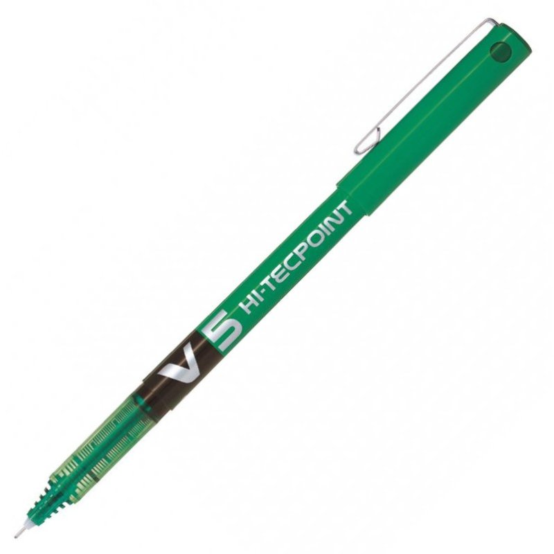 Pilot Hi-Tecpoint V5 Liquid Ink Rollerball Fine Tip Pen - Green