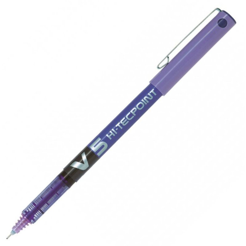 Pilot Hi-Tecpoint V5 Liquid Ink Rollerball Fine Tip Pen - Violet