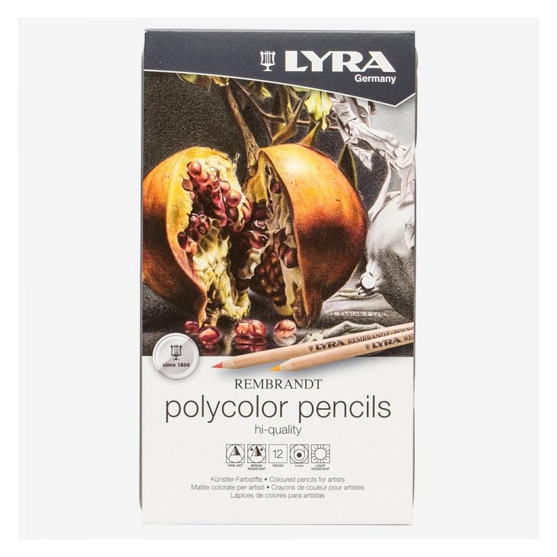 Lyra Rembrandt 12 Polycolor Coloured Pencils Set