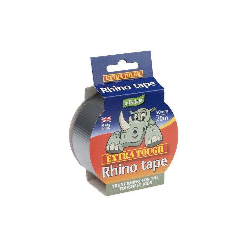 Rhino Ultratape Extra Tough Multi-Purpose Cloth Tape 50mm x 20m - Silver