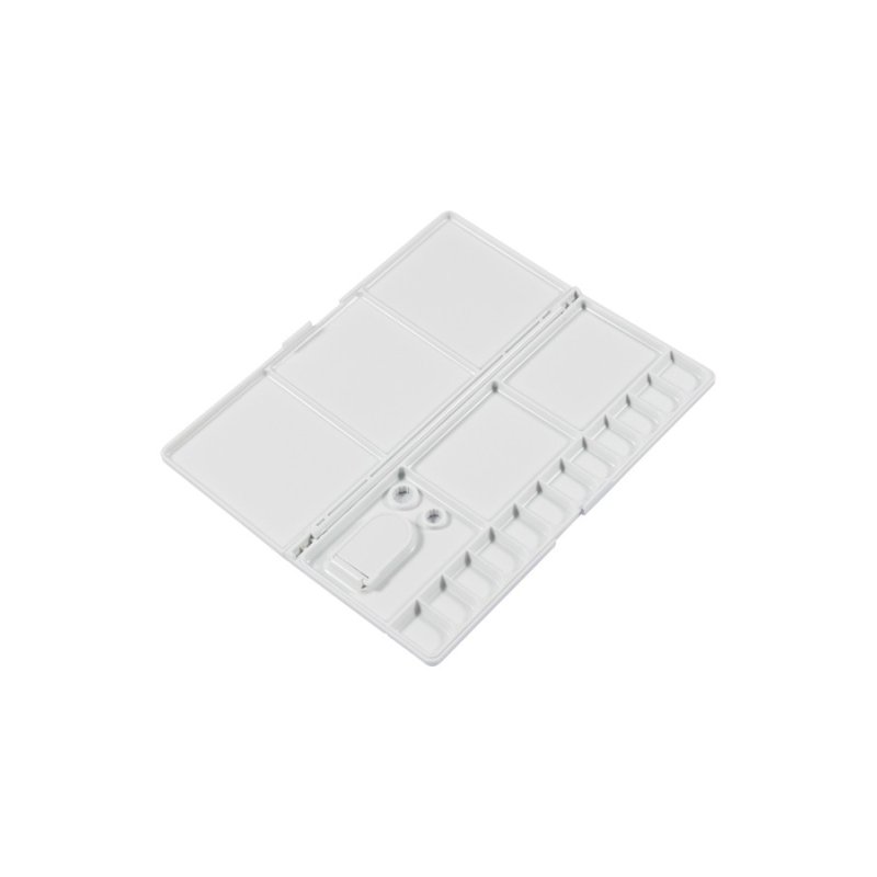 Palette, White Plastic, Rectangular, Folding