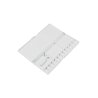 Palette, White Plastic, Rectangular, Folding