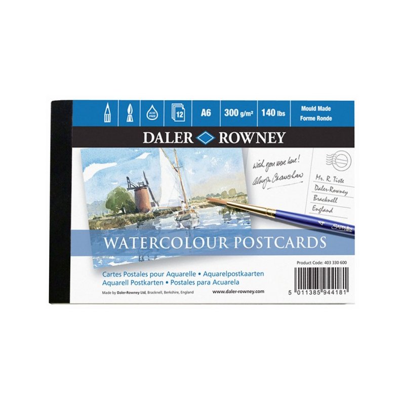 Daler Rowney Watercolour Postcard Pad (A6)