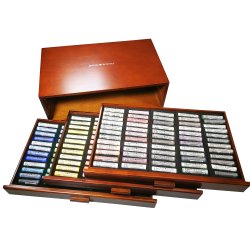 Daler Rowney Artist Soft Pastel Set of 180 in Deluxe Wooden Box