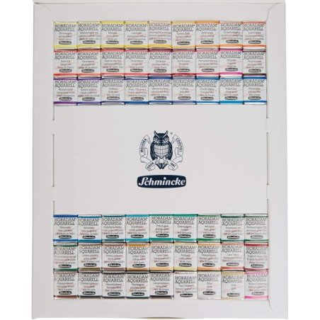 Schmincke Horadam Aquarell Cardboard Set 54 Half Pans