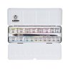 Schmincke Horadam Aquarell Watercolor Metal Box Set 12 Half Pans 6 Full Pans